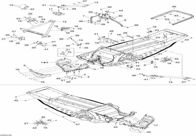 Ski Doo Summit 550F, 2005 - Frame And Components