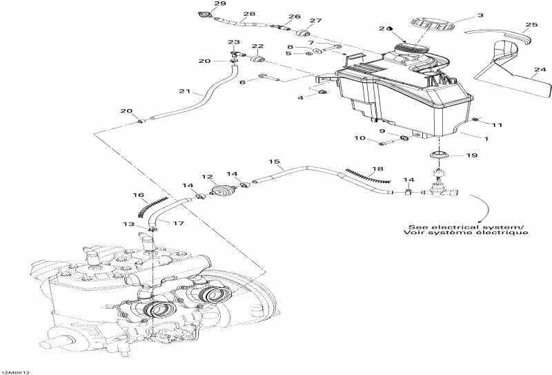 �������� SKIDOO ������ Summit 600 HO, 2005 - Oil System
