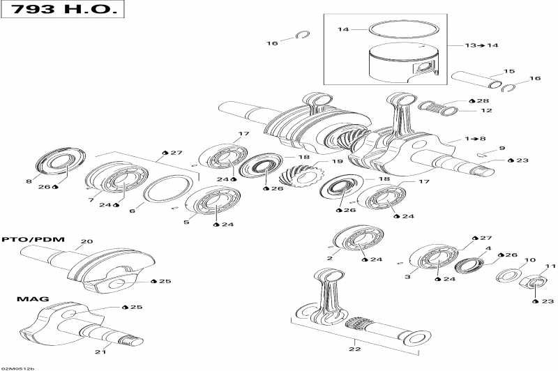  - Crankshaft And Pistons 793ho