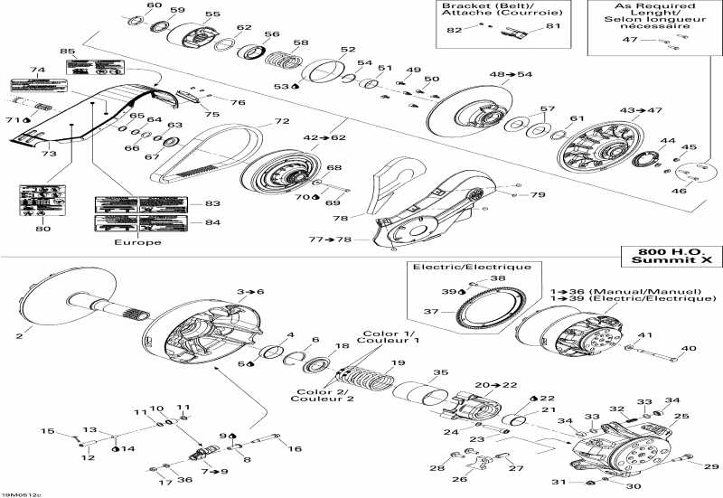 Ski Doo Summit 800 HO, 2005 - Pulley System 800ho X