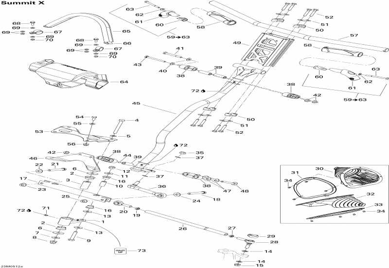 snowmobile  Summit 800 HO, 2005  -   System X