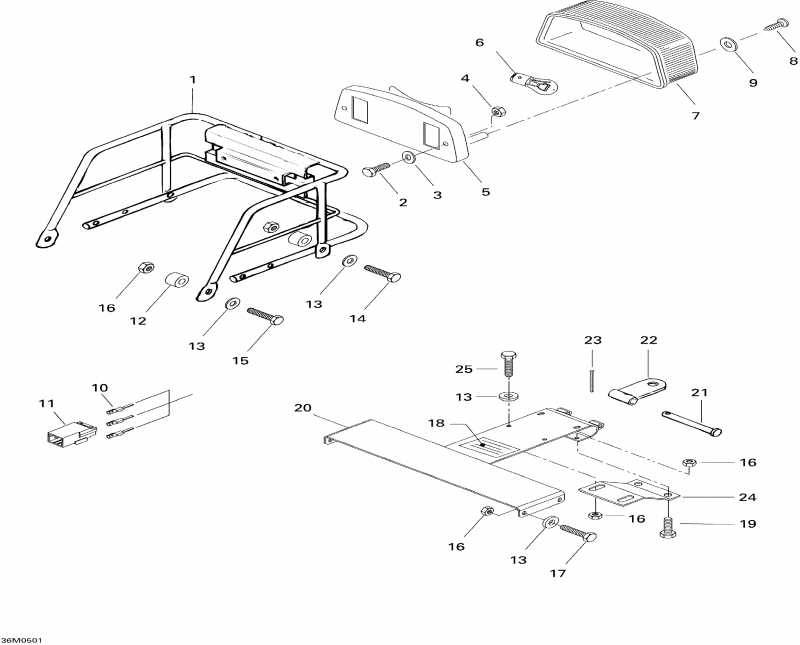 Skidoo Tundra R, 2005  - Luggage Rack