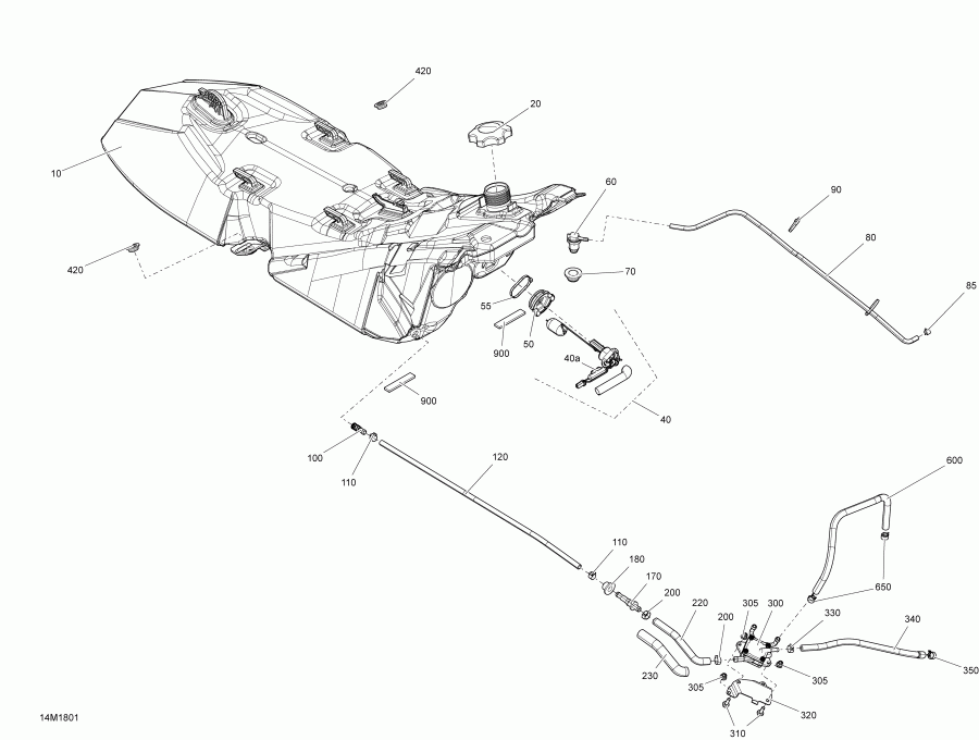   EXPEDITION SPORT 550F, 2018 - Fuel System Expedition Engine 550f