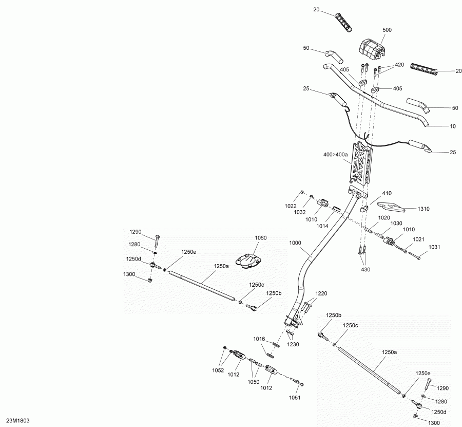 �������� Ski-doo ������ EXPEDITION SPORT 550F, 2018 - Steering Expedition 550f