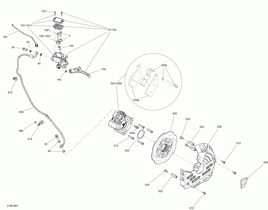 BRP - Brakes Engine 600ho E-tec All Package