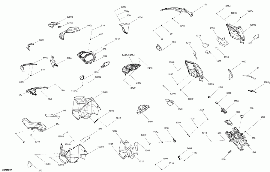    GRAND TOURING 600HO E-TEC, 2018 - Hood Grand Tou 600 Ho E-tec