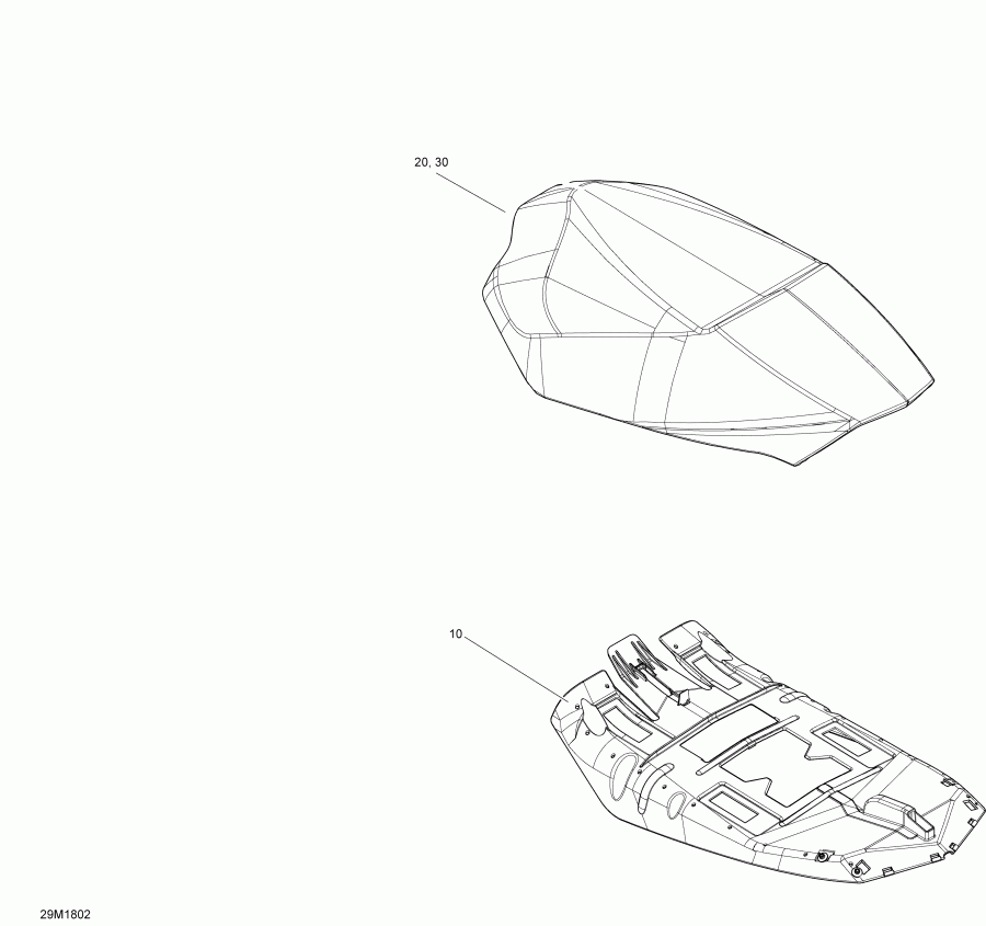   MXZ 600 CARB, 2018  - Seat Renegade & Mxz Sport