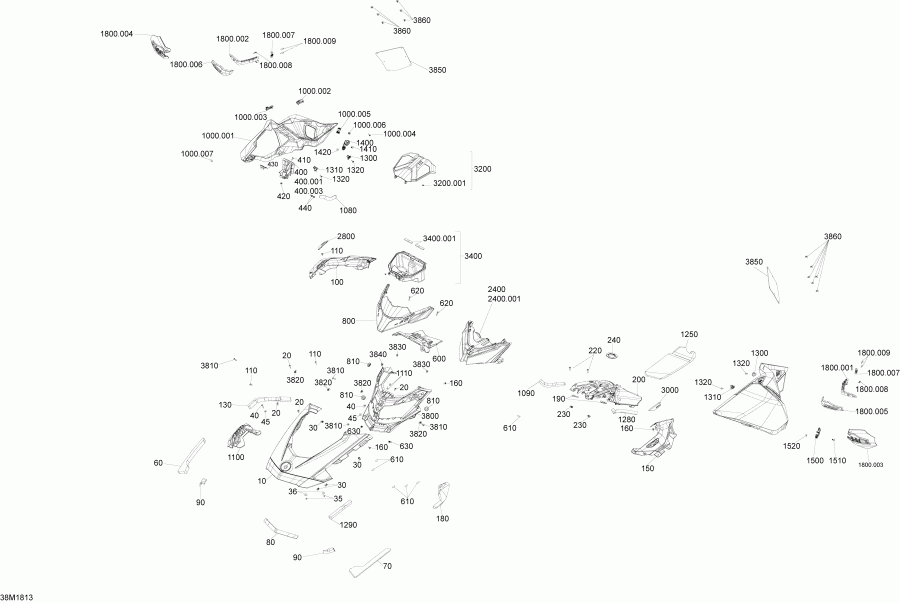  Ski-doo - Hood Mxz Rs