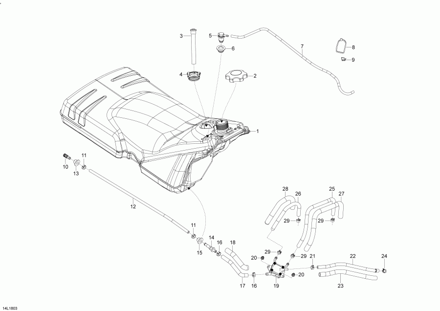 SKANDIC 550F, 2018  - Fuel 550f