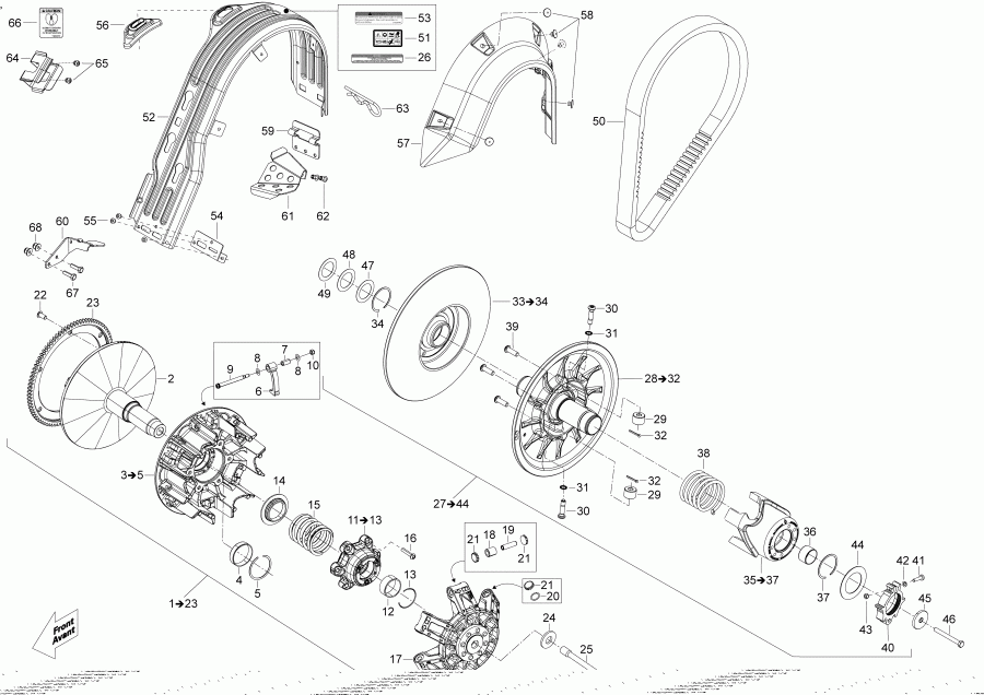 snowmobile -  Skandic 550f