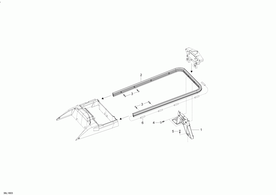 snowmobile ski-doo SKANDIC 550F, 2018 - Luggage Rack Skandic