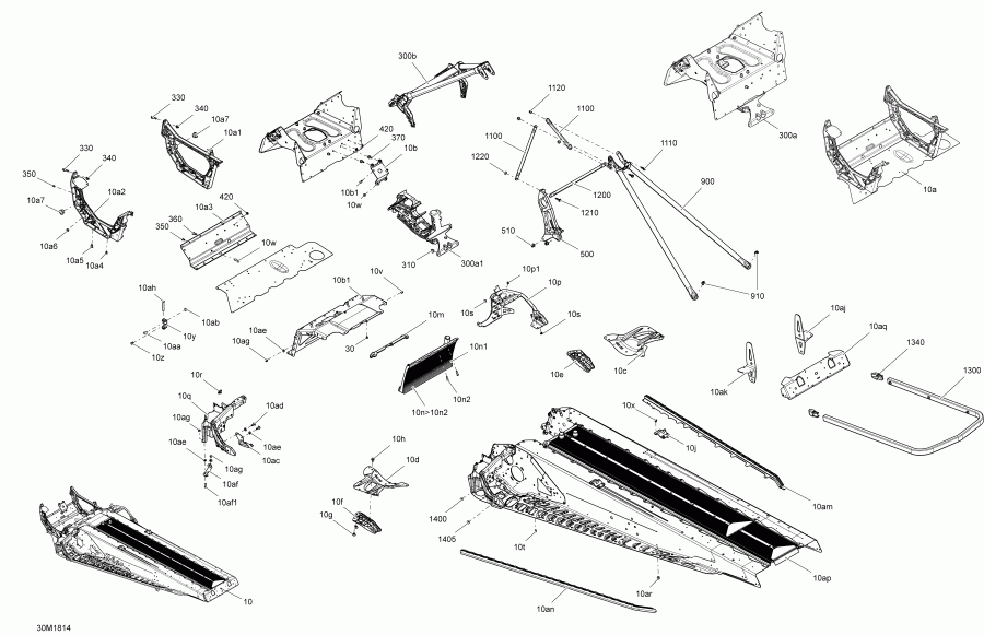 �������� ski-doo - Frame Engine 600 Carb Summit