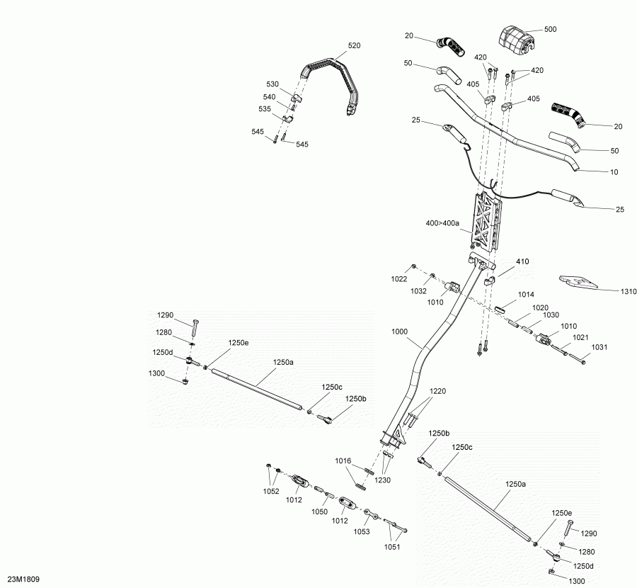 �������� SKIDOO TUNDRA 550F, 2018 - Steering Tundra 550f
