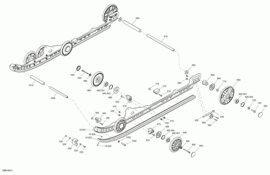   TUNDRA 550F, 2018  - Suspension Rear Tundra Package Sport Inferior
