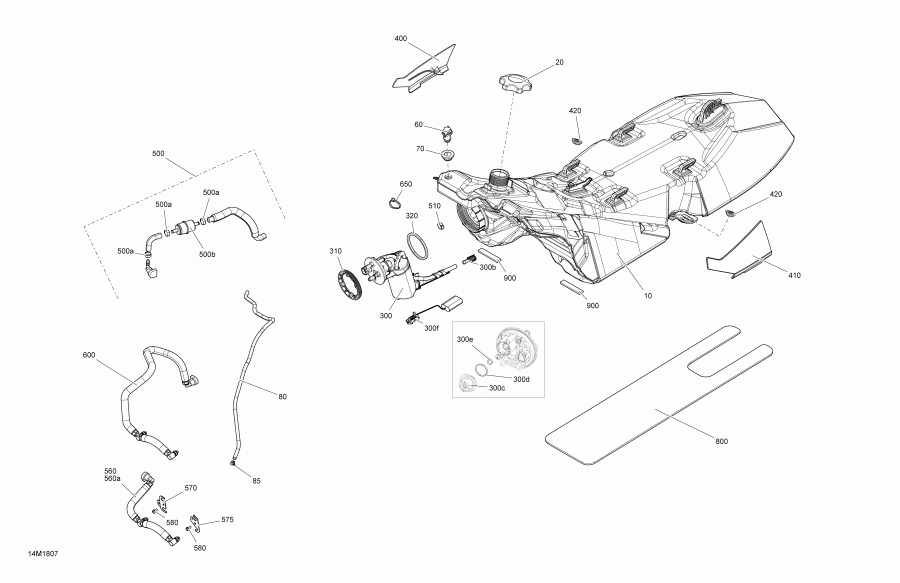 ����������� MXZ 600HO E-TEC, 2018 - ��������� ������� ��������� 600 Ho E-tec, 800r E-tec Except Grand Tou������