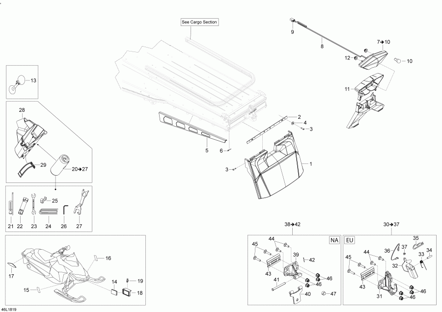 snowmobile BRP SkiDoo SKANDIC 600HO E-TEC, 2018 - Utilities Skandic 600ho E-tec
