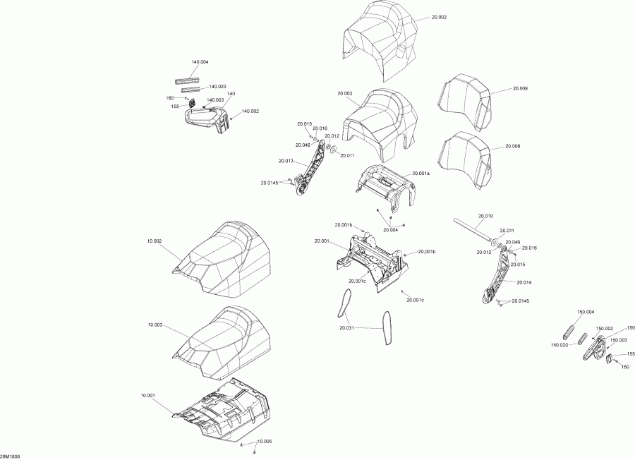 snowmobile - Seat Expedition Sport