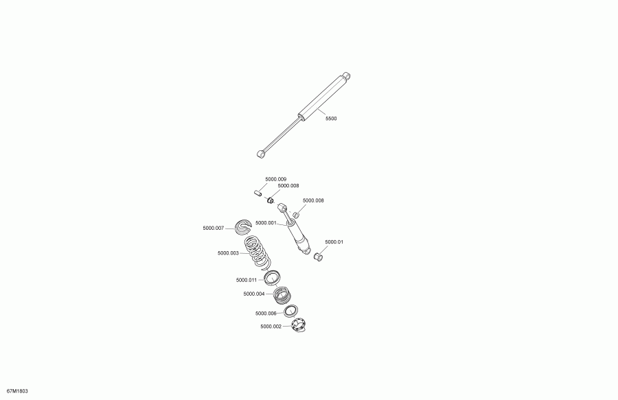  BRP - Shocks Rear Grand Tou  900 Ace Package Le