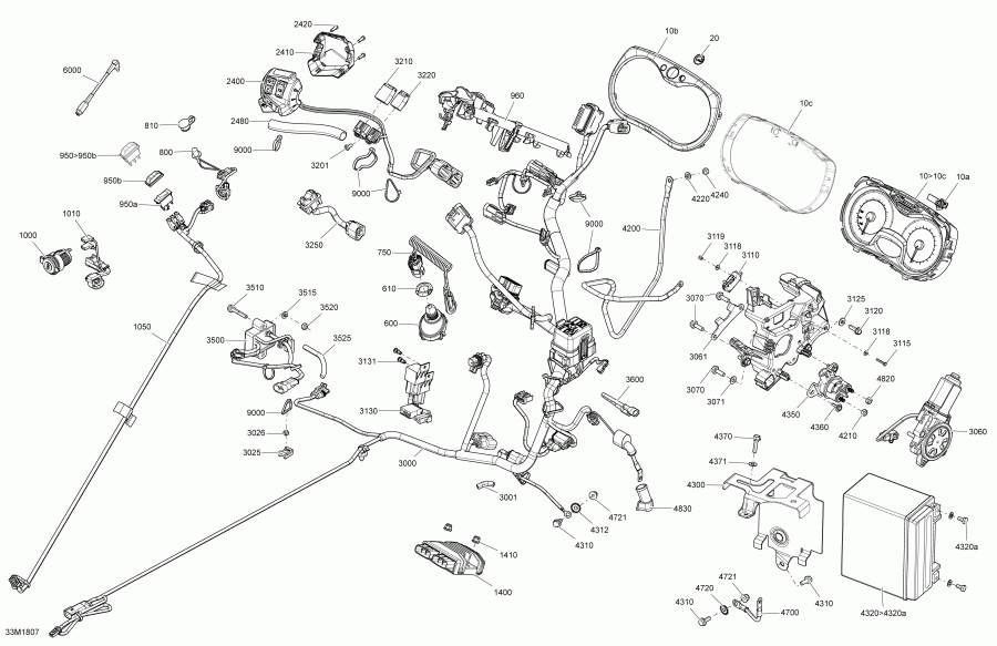  Ski-doo - Electrical System Grand Touring Engine 900 Ace Package Se