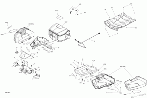 09- Luggage Rack  600 Ace - Mx-z, Renegade (09- Luggage Rack Engine 600 Ace - Mx-z, Renegade)