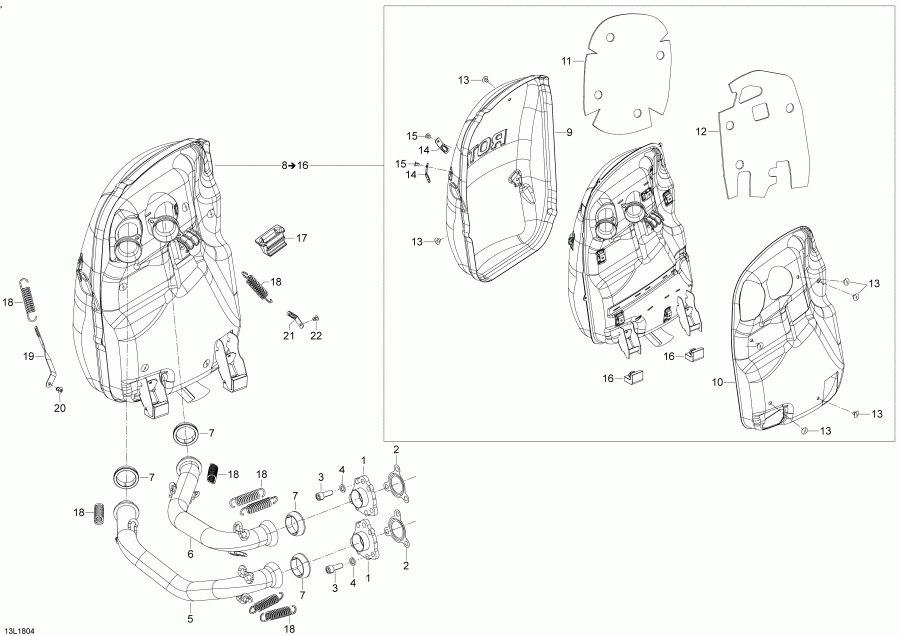  Skidoo SKANDIC 600 ACE, 2018  -  600 Ace Xu