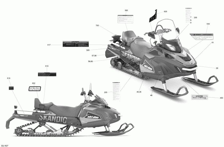 SKANDIC 600 ACE, 2018 - Decals Scandic 600 Ace