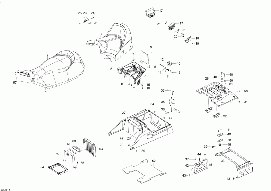 �������� Ski Doo SKANDIC 600 ACE, 2018 ������ - Seat