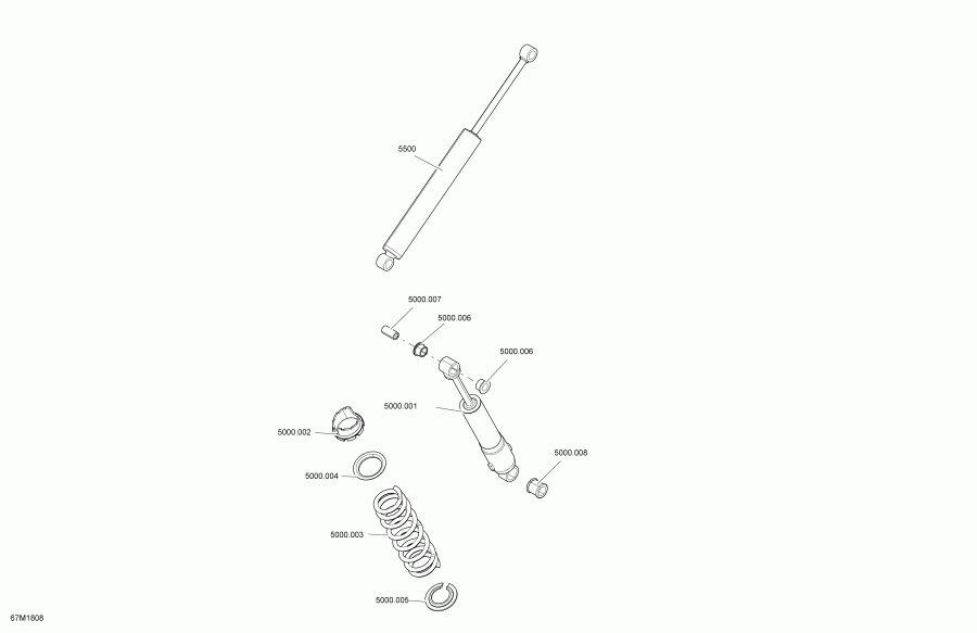 BRP  SUMMIT 850 E-TEC, 2018 - Shocks Rear Summit Package Sp