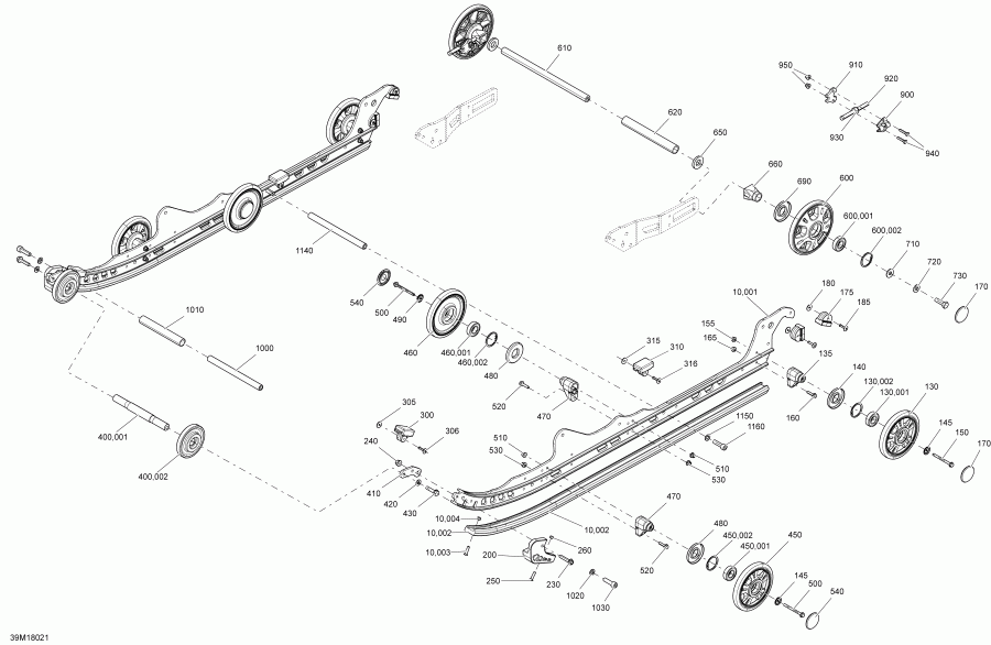  Skidoo - Suspension Rear Tundra Package Xtreme Inferior