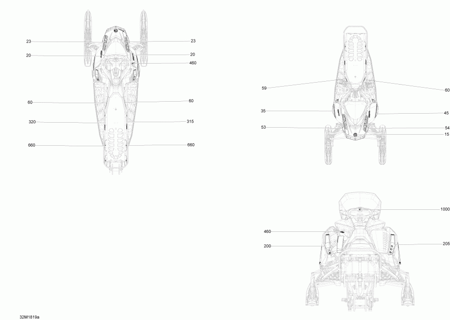 snowmobile Skidoo ����������� MXZ 850 E-TEC, 2018 - Decals Mxz 850e-tec Package Tnt