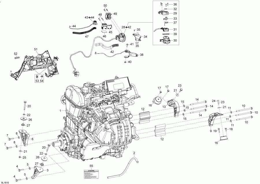 snowmobile  ����������� SKANDIC 900 ACE, 2018 - Engine Skandic 900 Ace