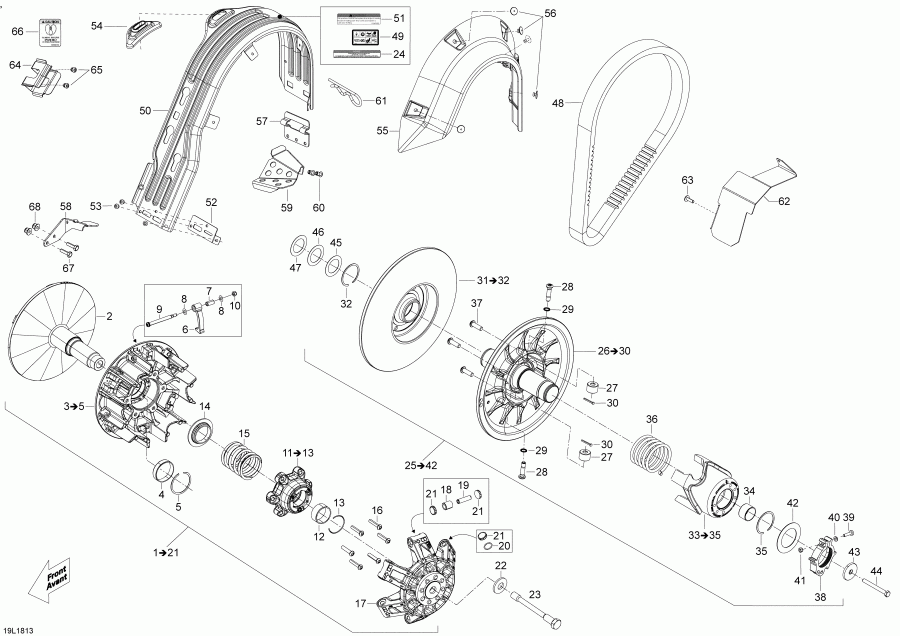  BRP - Pulley Skandic 900ace