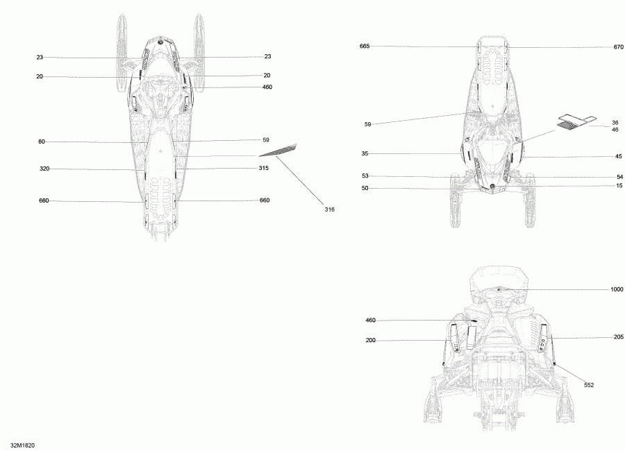 ������ RENEGADE 850 E-TEC, 2018 - Decals Renegade 850e-tec Package Adrenaline