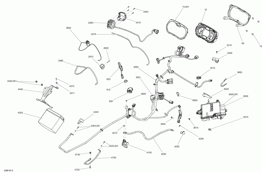  BRP SkiDoo - Electrical System Renegade Engine 850 E-tec Package X, Xrs