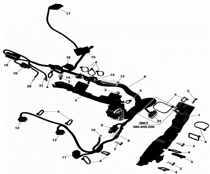 snowmobile Ski Doo ����������� RENEGADE 850 E-TEC, 2018 - Engine Harness