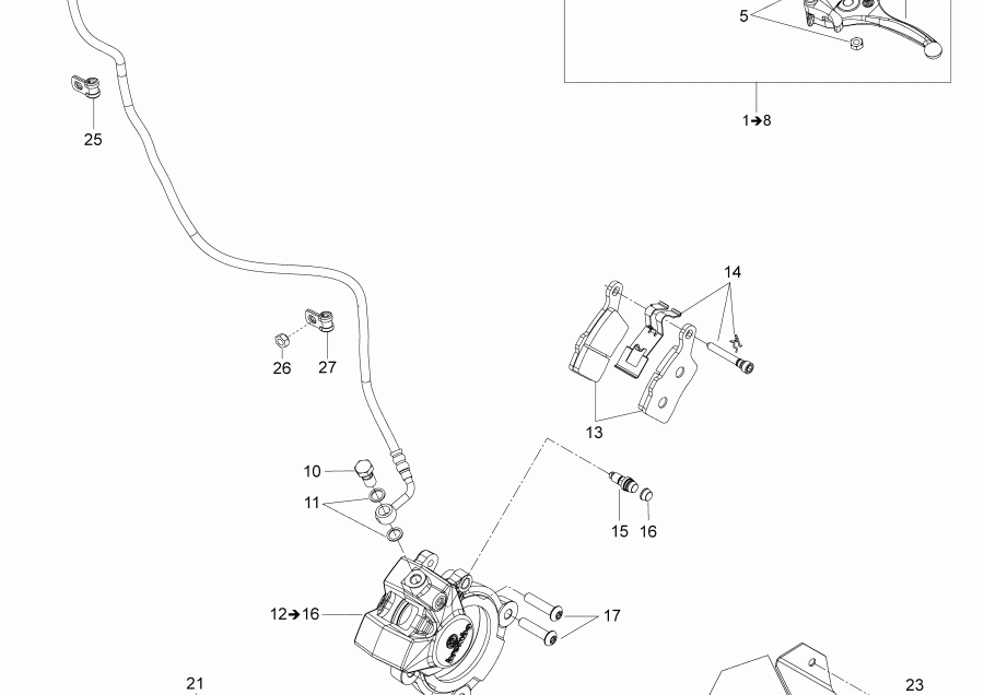 Skidoo EXPEDITION XTREME 800R E-TEC, 2018  - Brakes Tunnel 500