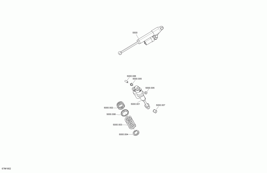  - Shocks Rear Mxz Engine 1200 4-tec Package X Rm