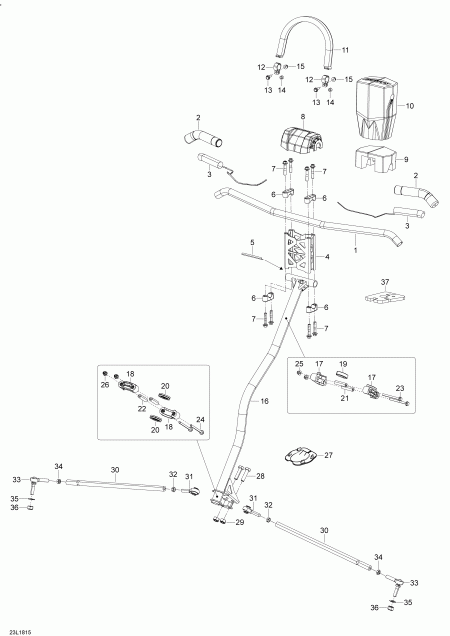  Ski-doo EXPEDITION LE/SE 1200 4-TEC, 2018  - Steering Expedition 1200 4-tec