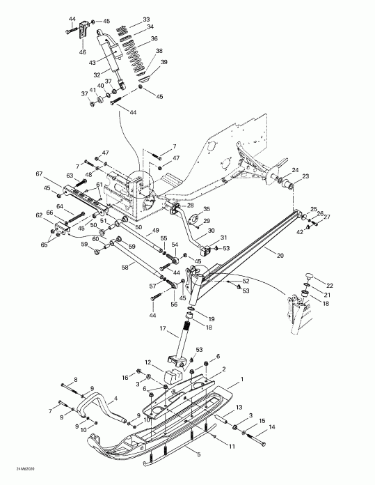 ski-doo - Front Suspension And Ski