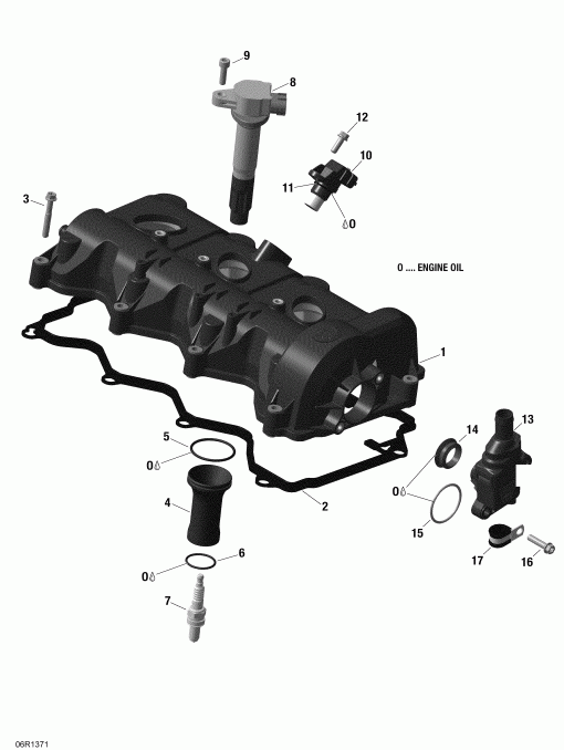  SKIDOO  EXPEDITION LE 1200 XU, 2013 - Valve Cover