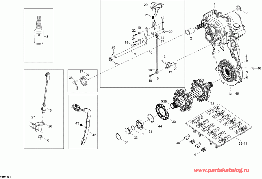  ski-doo EXPEDITION LE 1200 XU, 2013  - Drive System