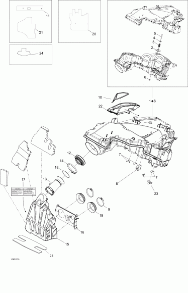 Ski Doo EXPEDITION LE 600HOE, REV XU, 2013 - Air   System