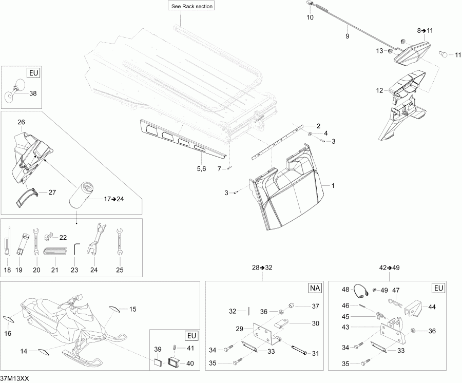 BRP SkiDoo ����������� EXPEDITION LE 600HOE, REV XU, 2013 - Utilities