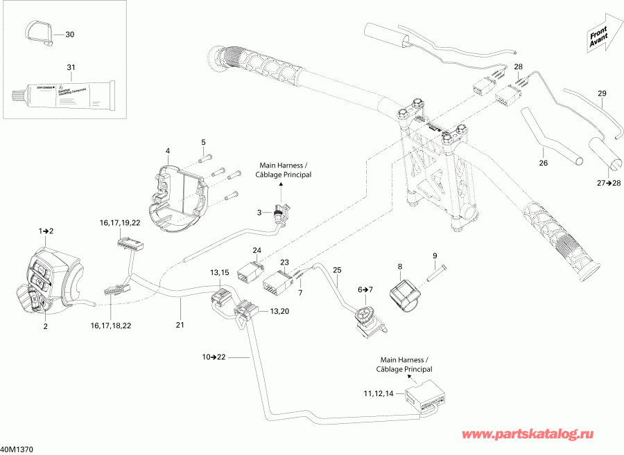 �������� SkiDoo ����������� EXPEDITION LE 600HOE, REV XU, 2013 - ������� ������� Wi������ ���� ��������