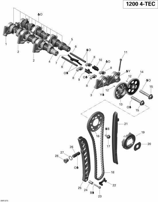  ski-doo - Camshafts And Timing Chain