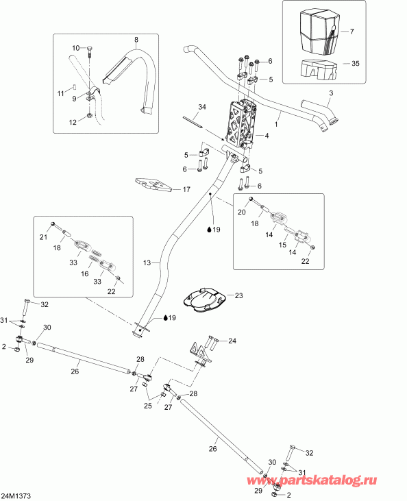 BRP SkiDoo EXPEDITION SE 12004TEC, REVXU, 2013 - Steering Se