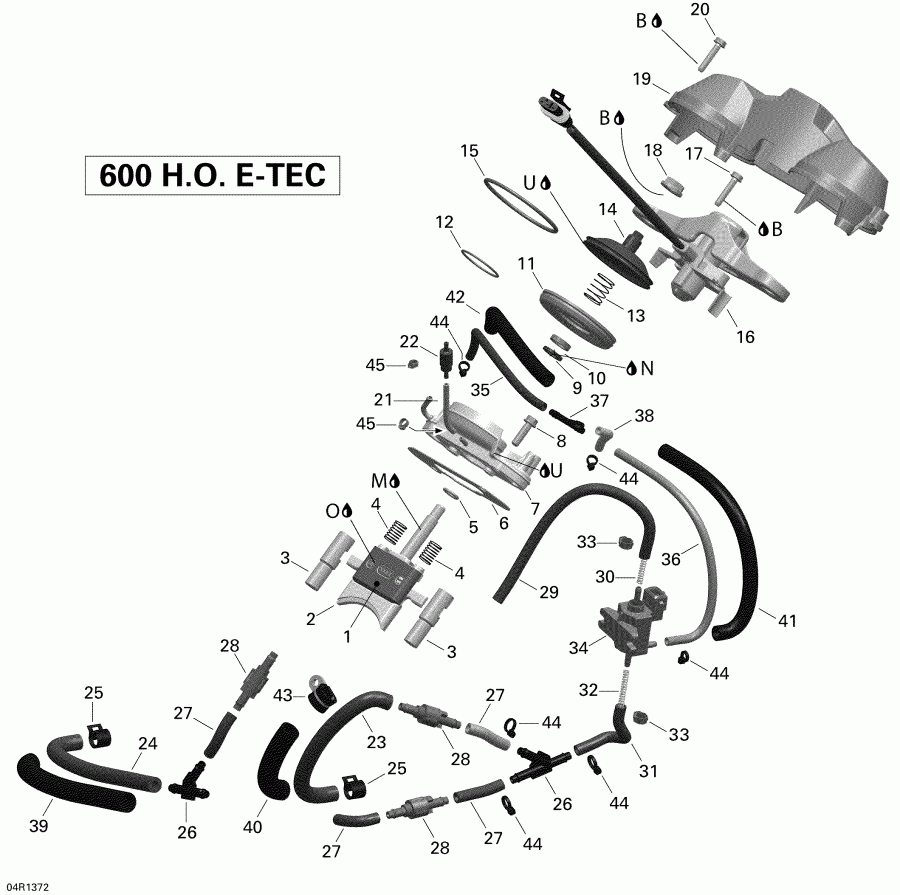 SkiDoo EXPEDITION SE 600HOE, REV XU, 2013 - 3d Rave
