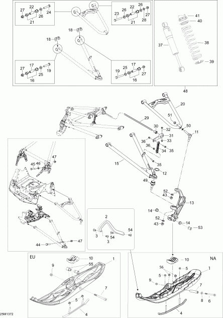  Skidoo - Front Suspension And Ski