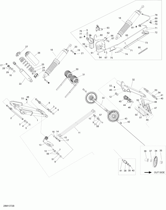 snowmobile - Rear Suspension