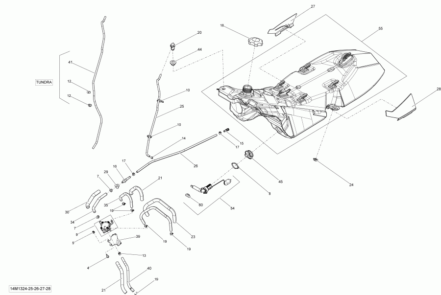  Ski Doo EXPEDITION SPORT 550F XP, 2013 - Fuel System